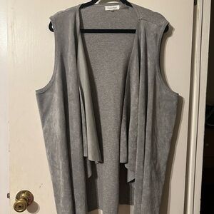 Calvin‎ Klein Gray Knit Cardigan